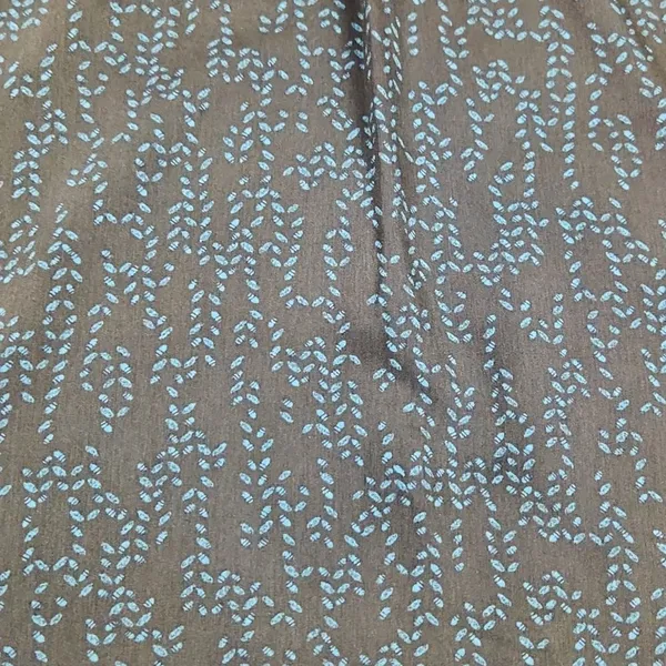 Prologue -605 mock neck 3/4‎ balloon sleeves blouse black and teal Large - Image 5