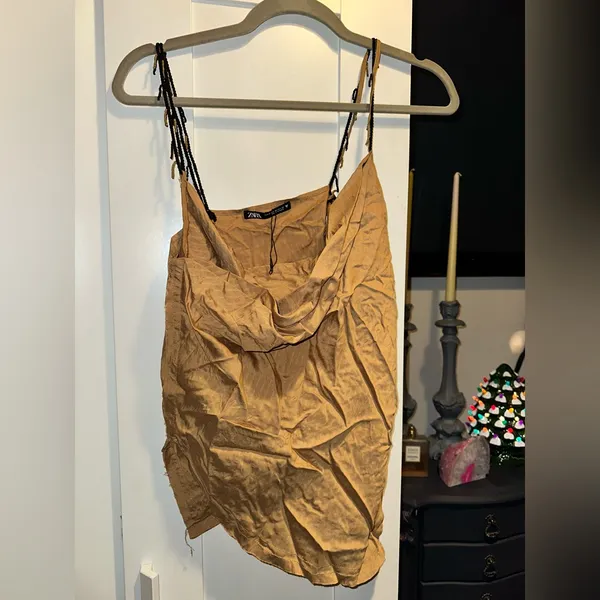 ZARA Textured Top with Straps Detail - Image 6