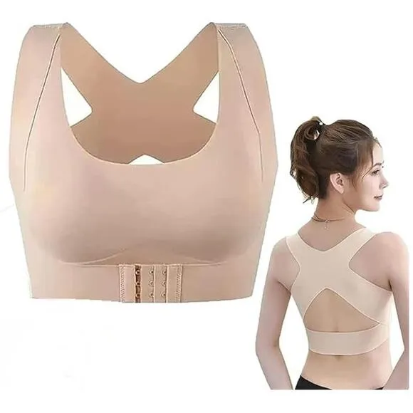 NWT ~ Seamless Front Buckle Closure Sports Yoga Activewear Bra ~ Women's LARGE - Image 2