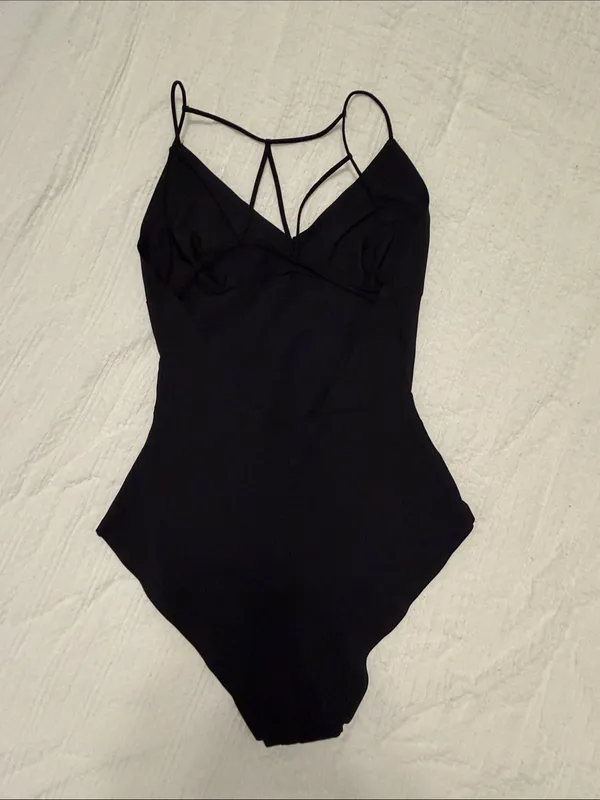 Princess Polly Black Strappy V-Neck Bodysuit - bundle and save! - Image 2