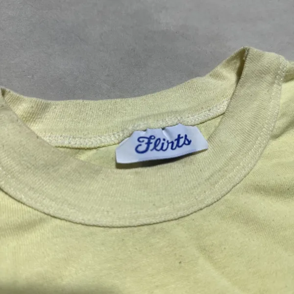 Vintage 70s Garfield Tshirt One Size Yellow Single Stitch Nightgown Double Sided - Image 2
