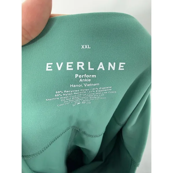 Everlane Perform Ankle Leggings Green High Rise Stretch Activewear XXL NWOT - Image 9