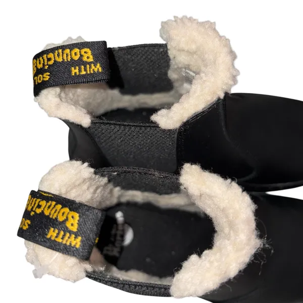 NEW Without Box Dr. Martens Black Dorrian FL Leonore Faux Fur Cuff Combat Boots 6 37 - Image 5