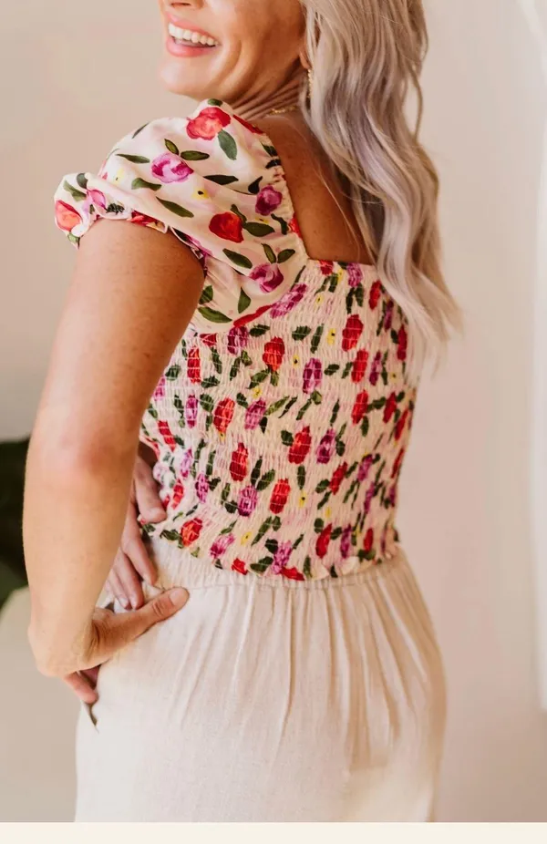 The Clothing Exchange Company Bouquet Smock Top - Image 4