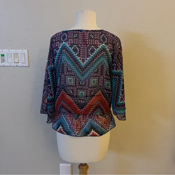 Eight Sixty Anthropologie V neck blouse - Image 3