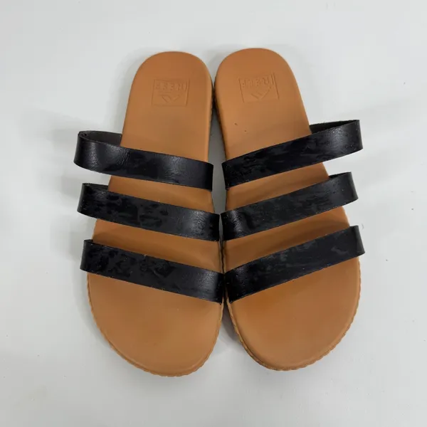 Reef Black Strappy Sandals‎ Size 9 - Image 2