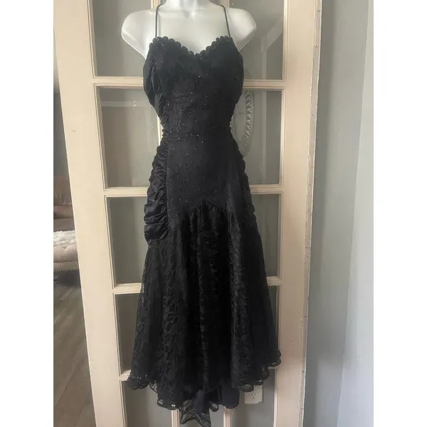 Gunne Sax By Jessica McClintock high low Lace Dress - Image 5