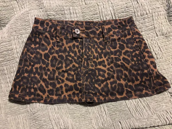 Cheetah Mini Skort Brown Size XS - Image 2