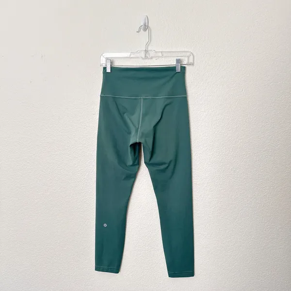 [Lululemon] Medium Teal Green Wunder Train High Rise Tight Leggings 25" Size 8 - Image 2
