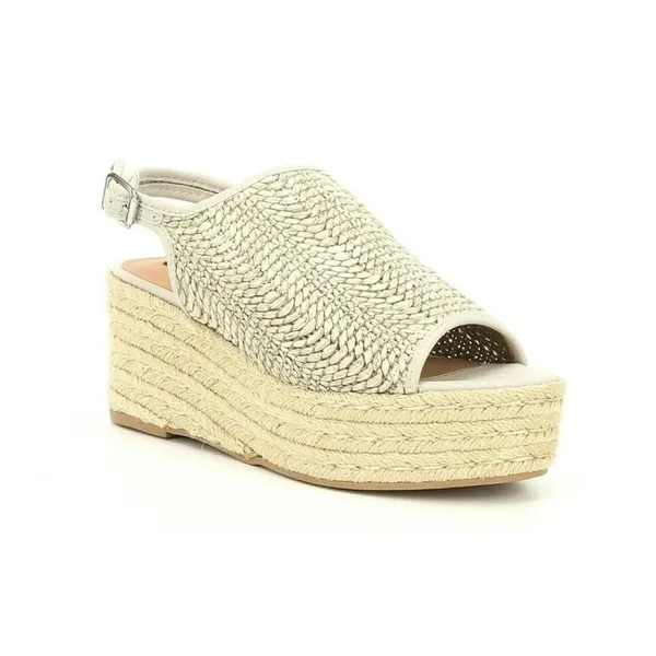 Steven By Steve Madden Courage Jute Espadrille Wedges Taupe Size 10 - Image 2