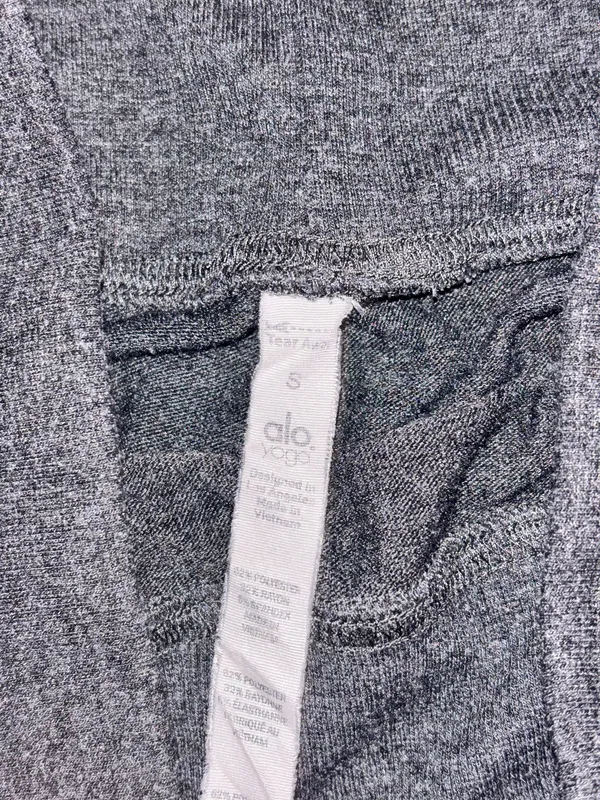 Women’s gray alo yoga athletic leggings size S - Image 3