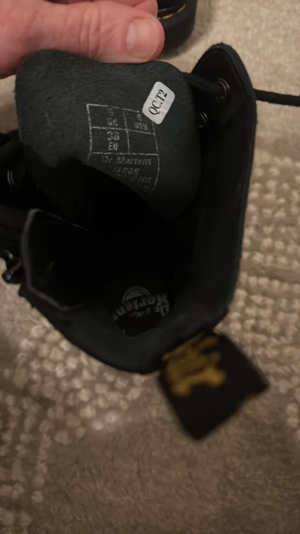 Dr. Martens AirWair Boots Combat Black Leather Lace-Up - Image 4