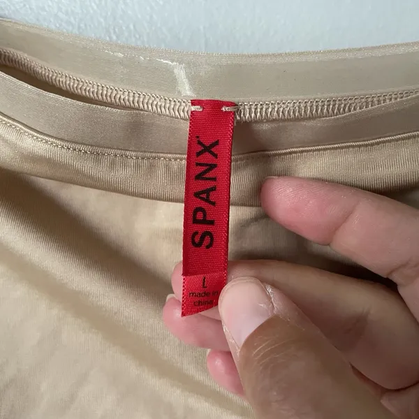 Spanx Strapless Body Shapewear Dress Nude Tan Tummy Control Women's Size Large - Image 7