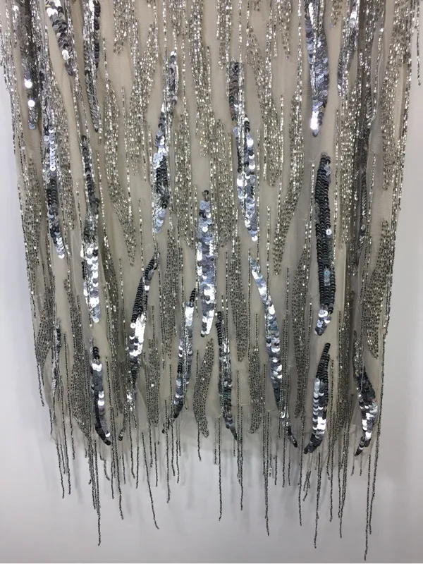 Nasty Gal Beaded Tassel Slip Mini Dress - Image 8