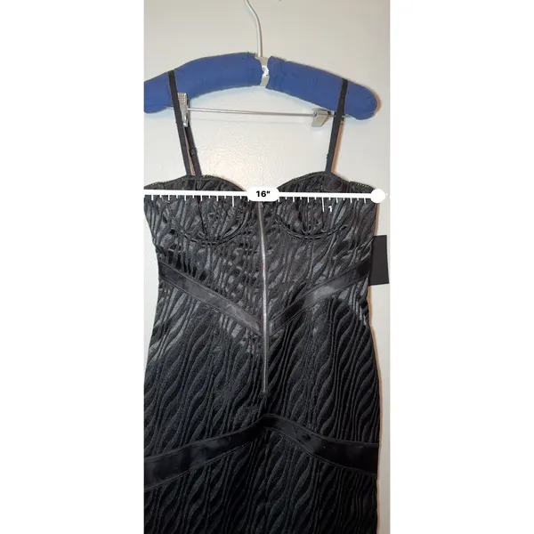 Retrofête Diana Black Bodycon Mini Cocktail Dress Women’s Size Medium - Image 7