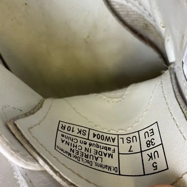 DR. MARTENS LAUREEN IN WHITE VENICE‎ size 7 A3 - Image 9