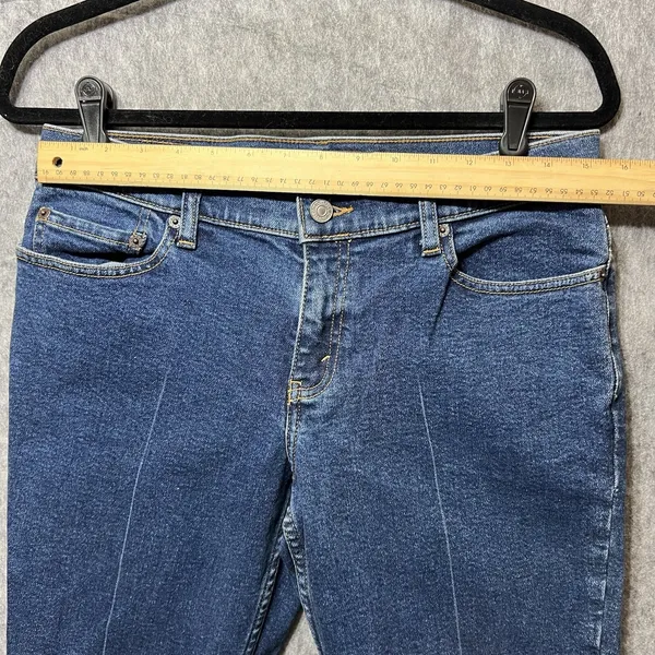 Levis Superlow Stretch 507 Jeans Dark Wash‎ Straight Leg Junior 9 L S 507-5585 - Image 2