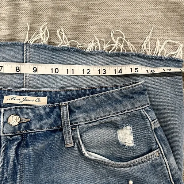 Mavi Jeans distressed Pearl Frieda denim mini skirt size large - Image 7
