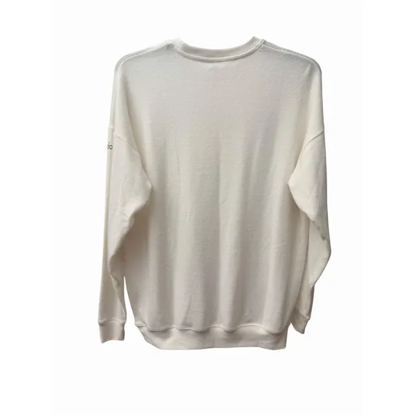 Alo Yoga Soho Pullover Women Size XS Ivory Longsleeve Crew Neck Sweater #T3-2 - Image 9