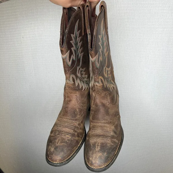 Ariat Fatbaby Heritage Dapper Brown Leather Western Boots 10001605 Womens 9.5 B - Image 2