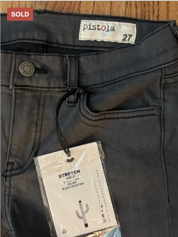 Pistola | NWT Women’s Stevie midrise flare jean black/gray-size 27 - Image 3