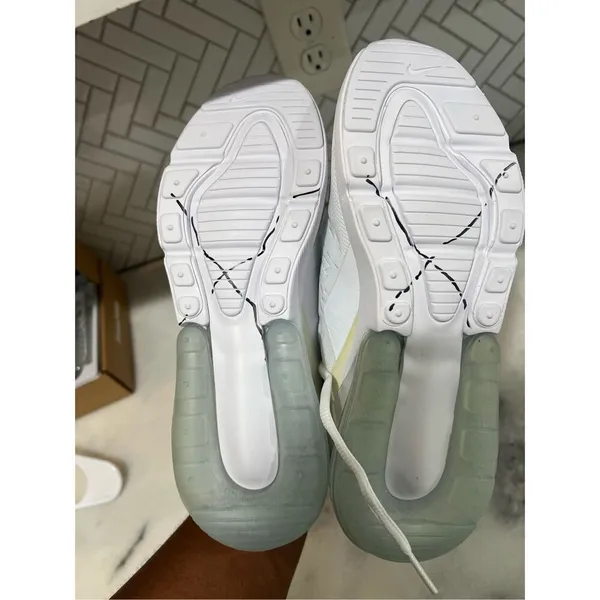 Nike Air Max 270 GS White Iridescent Youth 6Y Women 7.5 Sneakers 943345-103 - Image 8