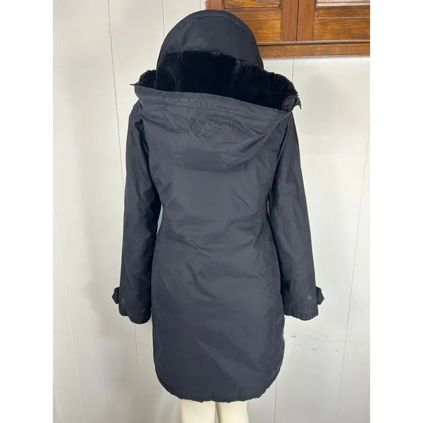 Aritzia TNA Women's Black Verbier Detachable Hooded Winter Parka Coat. Size S - Image 3