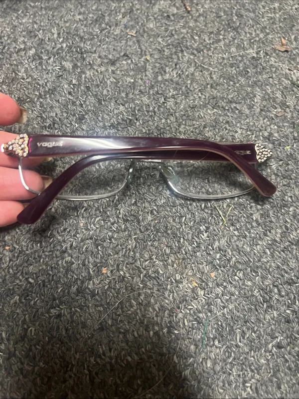 Vintage Vogue Olive Green eye glasses retro frame only - Image 9