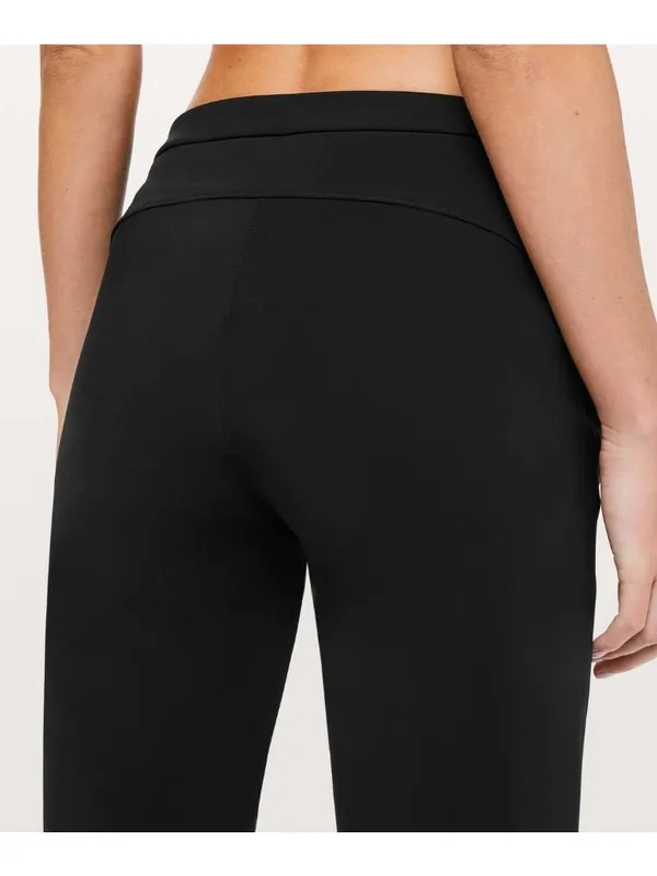 Lululemon On the Move Pant Black Mid Rise Travel Capsule W5BGZS Women's Size 6 - Image 3