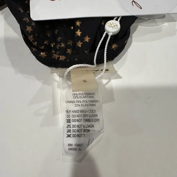 PilyQ Gold Star Metallic Farrah Swimsuit - Size‎ S - New With Tags. - Image 13
