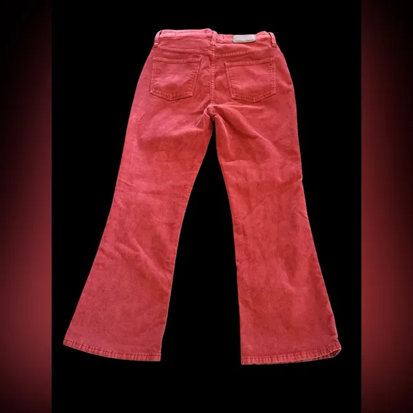 Madewell‎ Cali Demi Boot Rust colored Corduroy Pants Women's 27 - Image 2