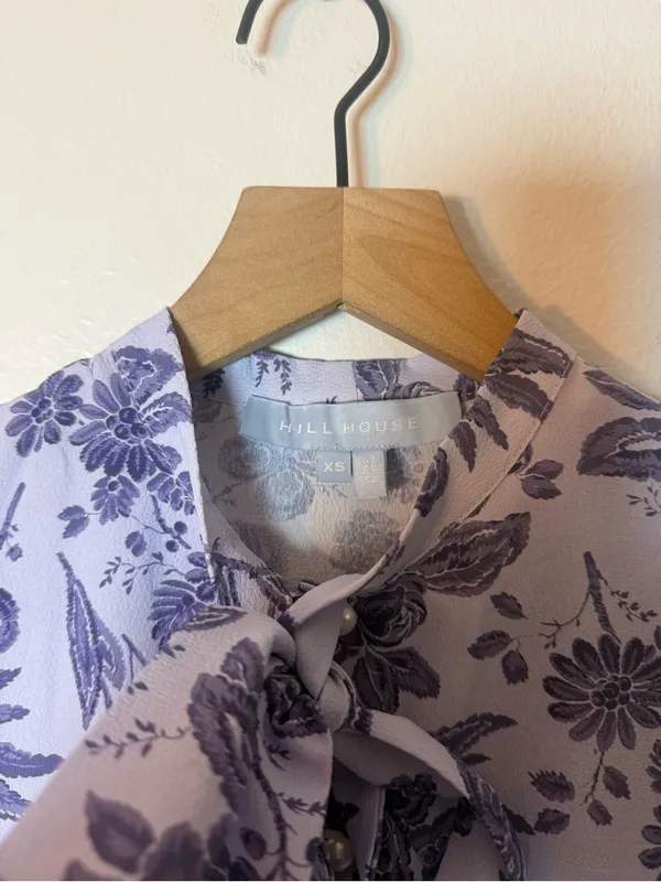 Hill House Home Talia Dress Lilac Tonal Crepe - Image 3
