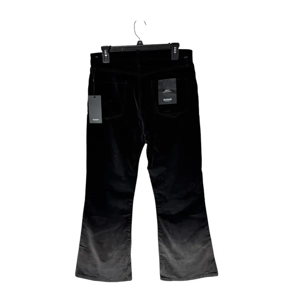 Hudson Pants Women 30 Black Gray‎ Ombre Holly High Rise Crop Flare Velvet NWT - Image 6