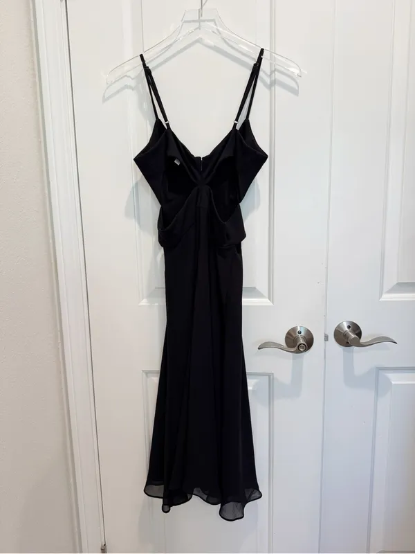 DRESS THE POPULAR Abigail Dress Black Cut Out‎ Flare size Small - Image 4