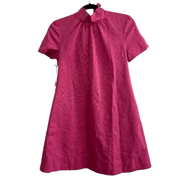 NEW NWT STAUD Mini Ilana Dress In Lollipop Pink - Image 3