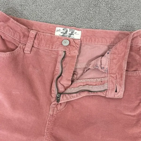 We The Free Free People Raw Hem Corduroy Ankle Skinny Pants‎ Dusty Rose Pink 27 - Image 7