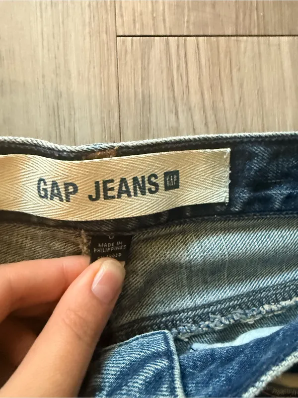 GAP Indigo Denim Maxi Skirt with Front Slit - Image 2