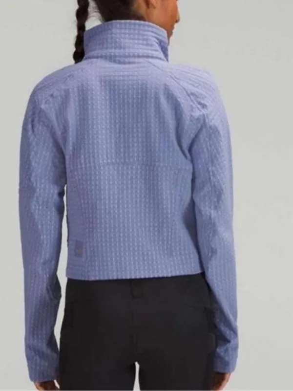 Lululemon Water-Repellent Fleece Hiking Jacket Peri Purple - Image 2