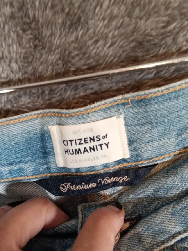 Citizens Of Humanity Gaucho Trousers Jeans High Waisted Wide Leg Womens 31 - Image 3