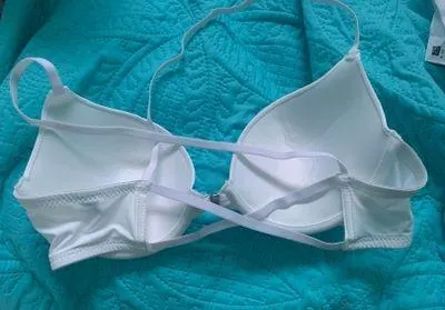 SheIn White Cross Back bra - Image 2