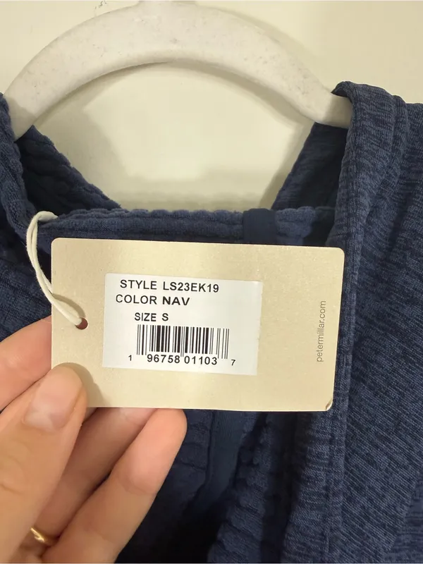 NWT Peter Millar Peter Millar Women's Navy Maven Full-Zip Hoodie Blue - Image 9