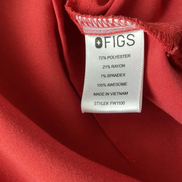 Figs Women’s Coral Casma Three-Pocket V Neck Scrub Top - Size Small - Image 5