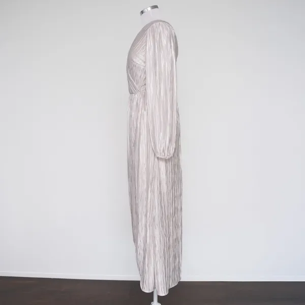 GUESS - Metallic Long-Sleeve Wrap‎ Maxi Dress - Image 6