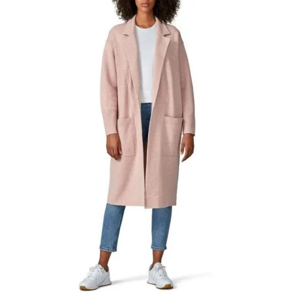 J. Crew Ella Long Cotton Wool Blend Cardigan Sweater Pink Blush Size XL - Image 2
