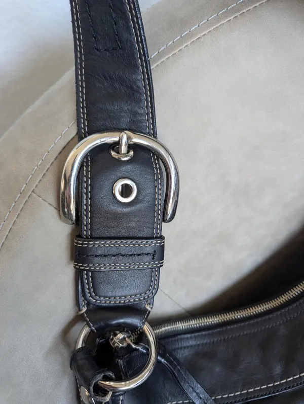 Coach Black Soho Hobo Shoulder Bag Leather - Image 2