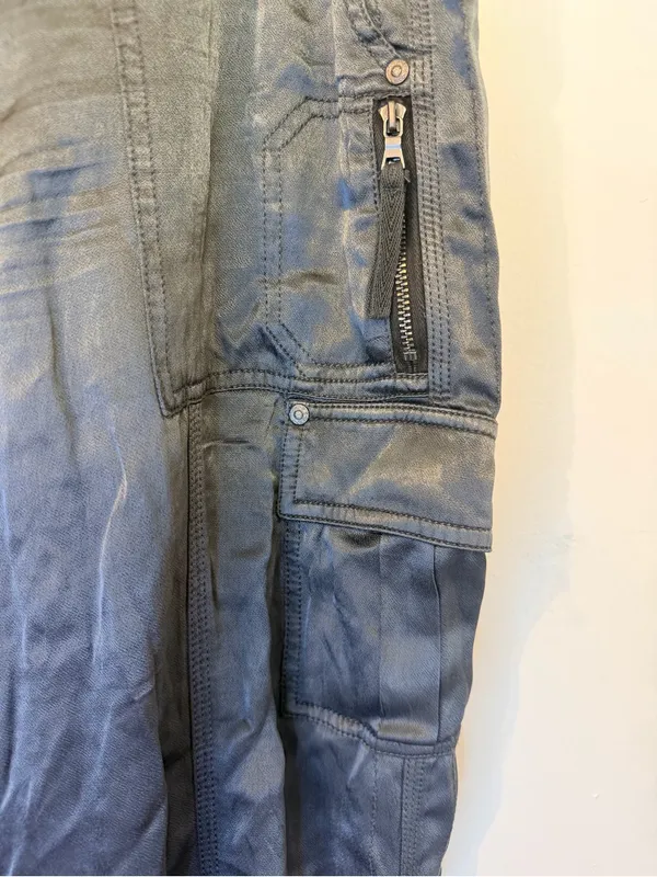 Marrakech Gray Cargo Pants Size 27 Viscose Utility Joggers - Image 4