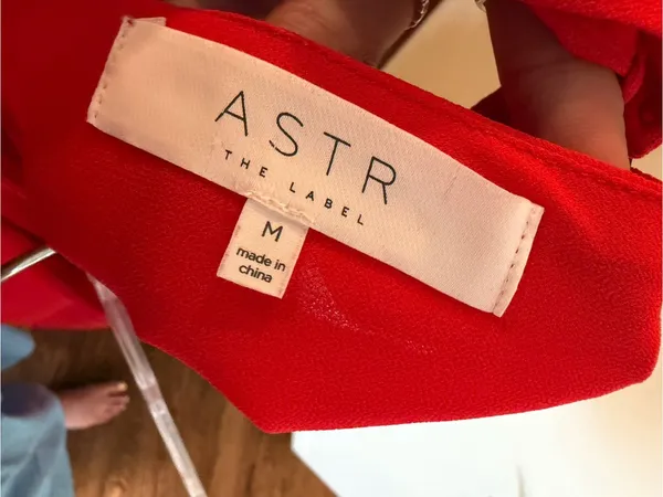 ASTR Red Halter Mini Trapeze Dress - Image 4