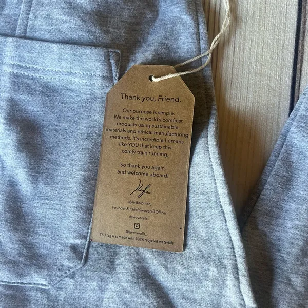 The Great Fantastic Swoveralls Grey Sweatpants Overalls Joggers Unisex - Image 6