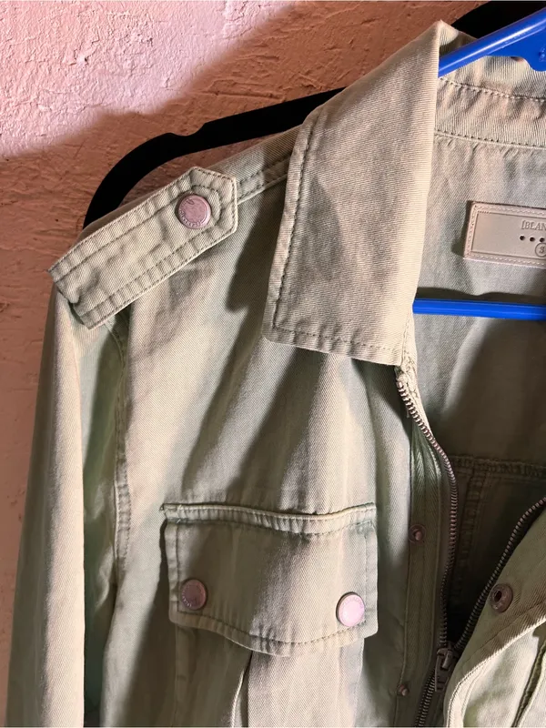 Blank NYC Sage Green Utility Jacket with Drawstring - Image 11