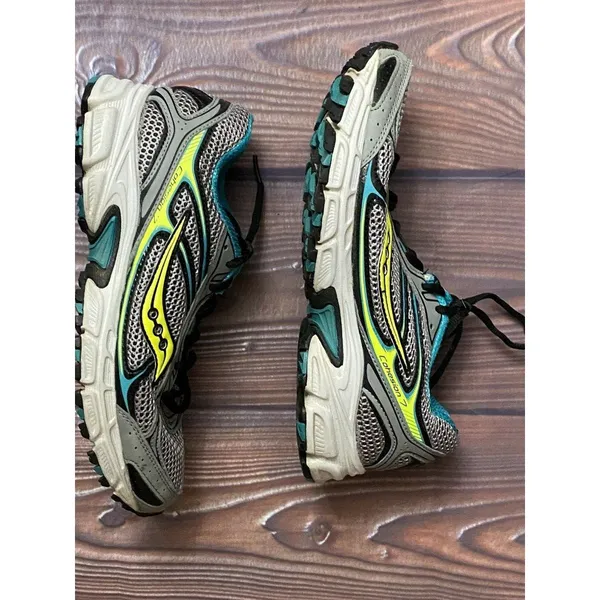 Saucony Grid Cohesion TR7 S15183-3‎ Athletic Shoes 7.5 Gray Yellow Teal - Image 7